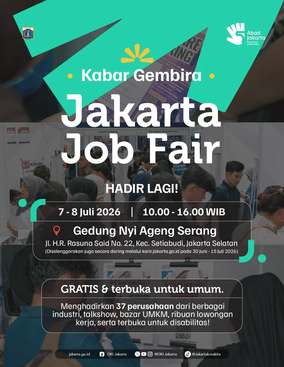 Job Fair Kabupaten Kulon Progo 2026 (Suku Dinas TKTE Wilayah Kabupaten Kulon Progo Barat) : 7-8 Juli 2026