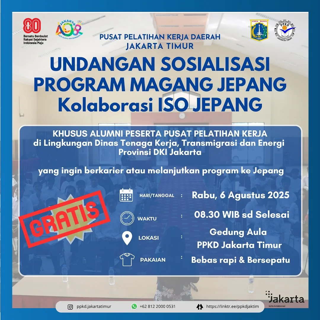 UNDANGAN SOSIALISASI PROGRAM MAGANG JEPANG – PPKD KABUPATEN KULON PROGO